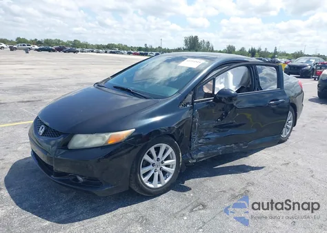 2012 Honda Civic Ex из США, поврежденный, VIN 2HGFG3B86CH513846